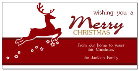 Christmas Prancing Reindeer Cards  8